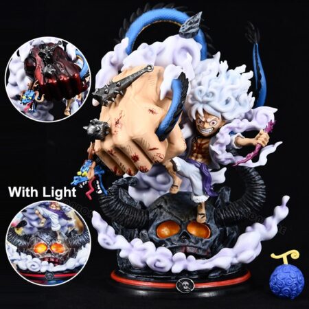 Anime One Piece Luffy Figure Four Emperors Monkey D.Luffy Action Figure 22cm Sun God Nika Gear-5