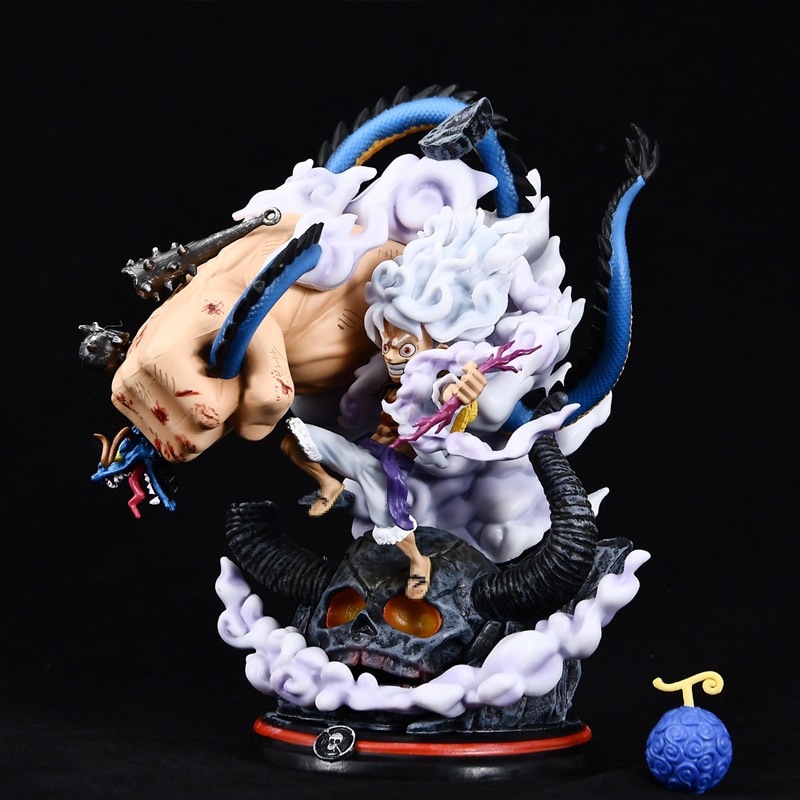 Anime One Piece Luffy Figure Four Emperors Monkey D.Luffy Action Figure 22cm Sun God Nika Gear-5