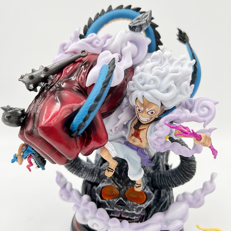 Anime One Piece Luffy Figure Four Emperors Monkey D.Luffy Action Figure 22cm Sun God Nika Gear-5