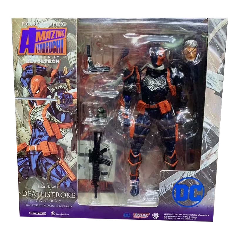 Figure Batman Yamaguchi Deathstroket Action Figure Collection Model Toy Doll Birthday Gifts Yamaguchi Amazing Revoltech