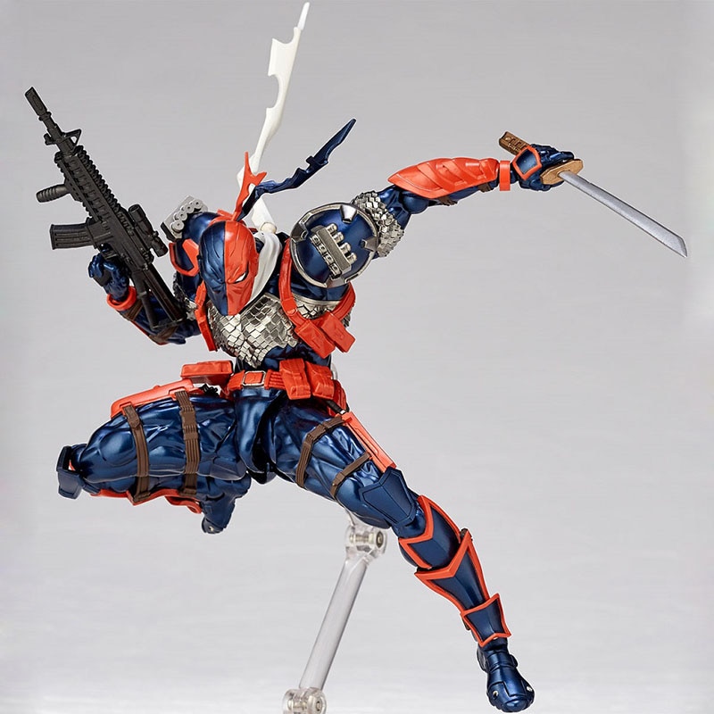 Figure Batman Yamaguchi Deathstroket Action Figure Collection Model Toy Doll Birthday Gifts Yamaguchi Amazing Revoltech