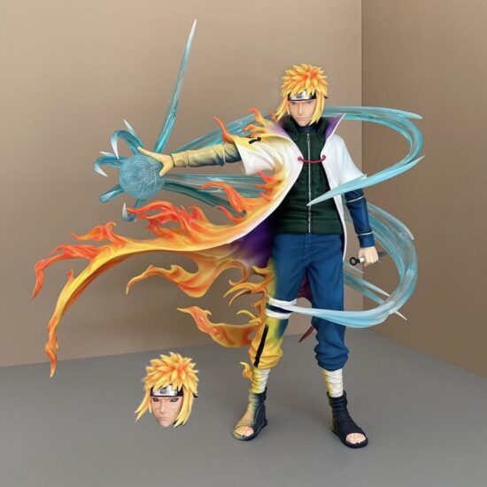 Namikaze Minato Figure Two Heads Evil Gk Four Generations Action PVC Toys for  Collector