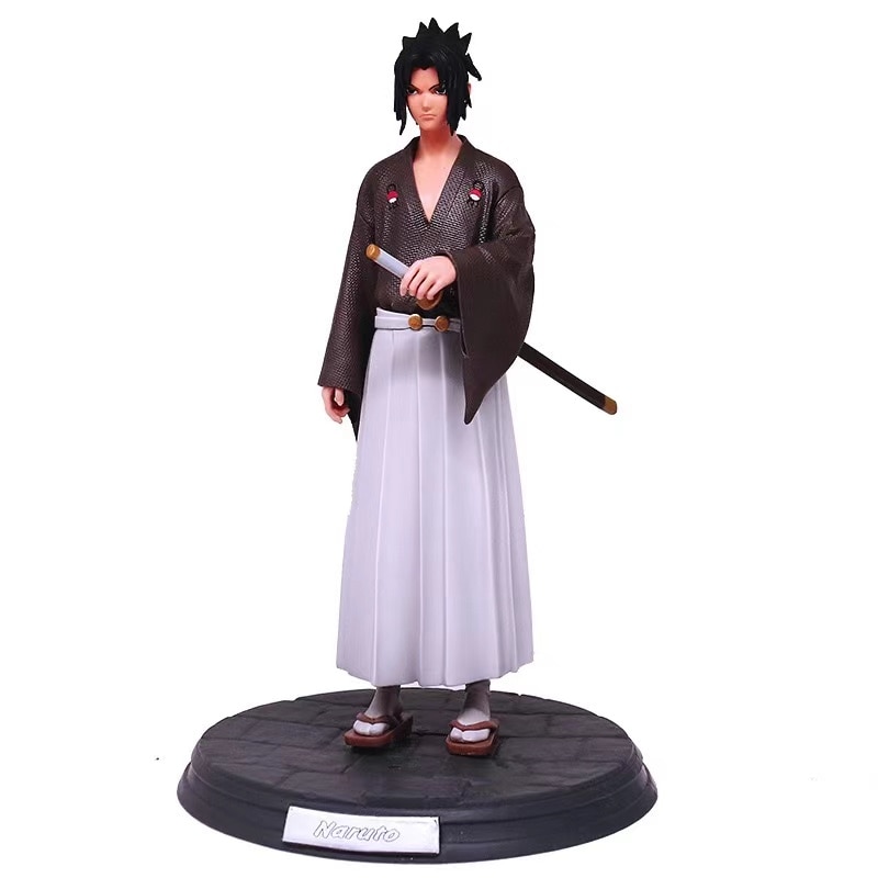 Naruto Anime Figure Uchiha Sasuke Uzumaki Naruto PVC Action Shippuden Vibration Stars Figurine Model 30CM
