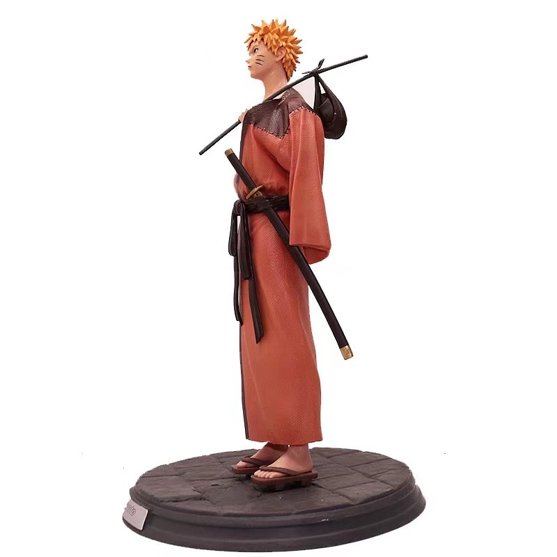 Naruto Anime Figure Uchiha Sasuke Uzumaki Naruto PVC Action Shippuden Vibration Stars Figurine Model 30CM