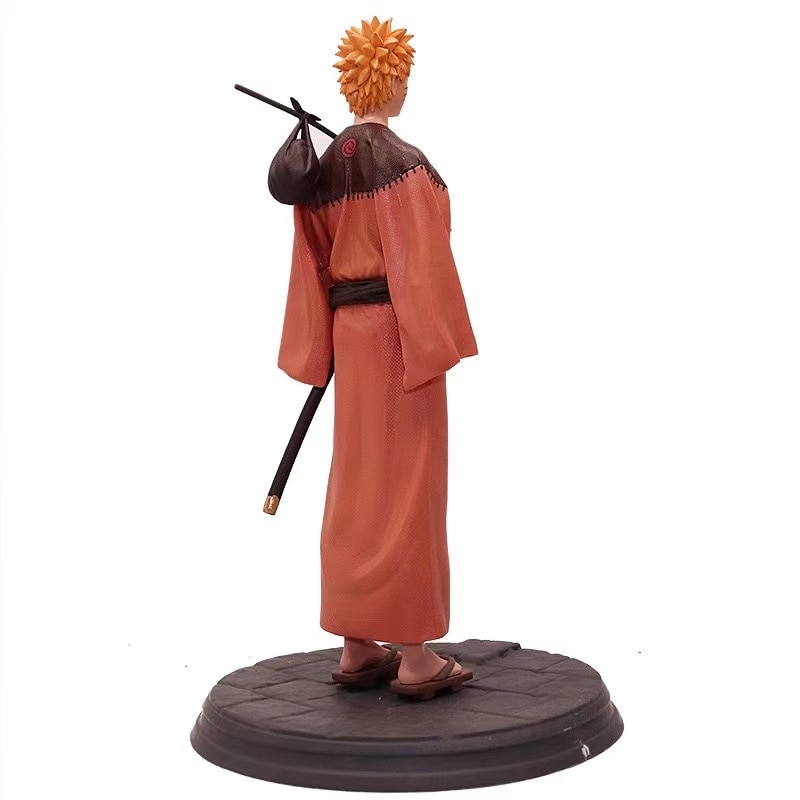 Naruto Anime Figure Uchiha Sasuke Uzumaki Naruto PVC Action Shippuden Vibration Stars Figurine Model 30CM