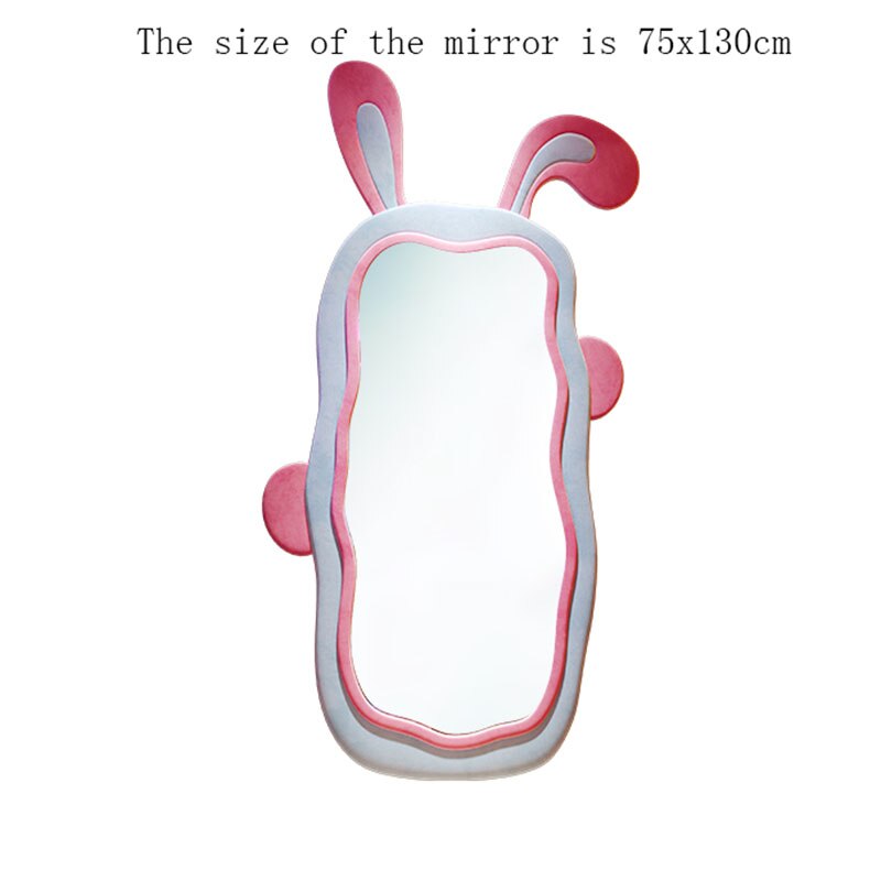 Rabbit Mirror Wall Decorative Maiden Aesthetic Mirror Design Full Length Large Stand Espejo Bedroom Decor