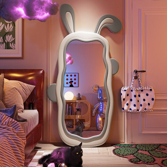 Rabbit Mirror Wall Decorative Maiden Aesthetic Mirror Design Full Length Large Stand Espejo Bedroom Decor - Image 3