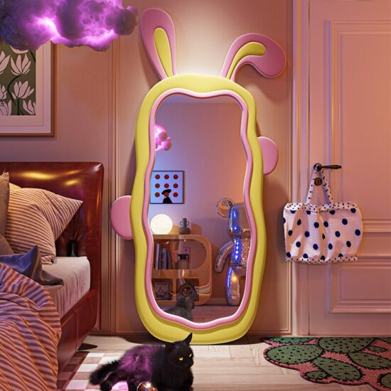 Rabbit Mirror Wall Decorative Maiden Aesthetic Mirror Design Full Length Large Stand Espejo Bedroom Decor - Image 2