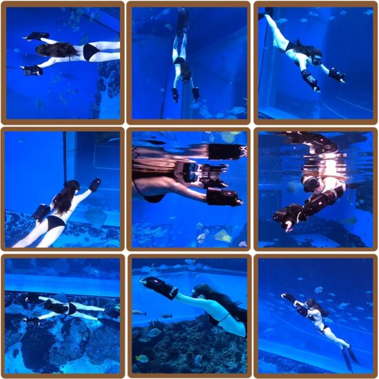 Underwater Scooter Mini Sea Scooters 2.2m/s Electric Motor 45mins Scuba Diving Equipment Wearable - Image 2