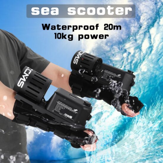Underwater Scooter Mini Sea Scooters 2.2m/s Electric Motor 45mins Scuba Diving Equipment Wearable - Image 4