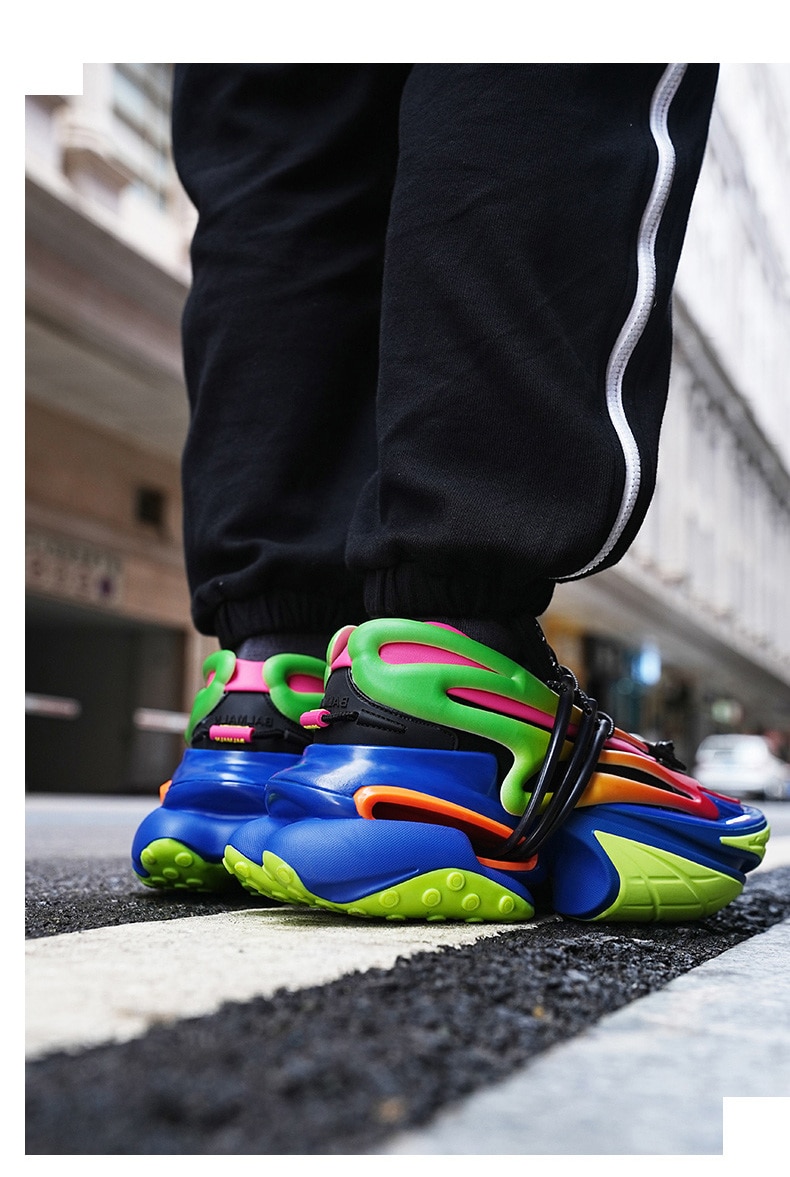 Casual Sneakers Increase Heel Platform Shoes Designer Chunky Sneakers Ant Design For Fashion Street Girls And mans