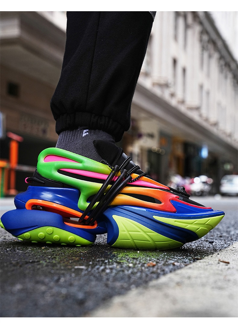 Casual Sneakers Increase Heel Platform Shoes Designer Chunky Sneakers Ant Design For Fashion Street Girls And mans