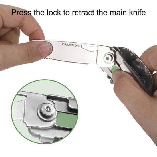 Tableware Multi-function Portable Knife Fork Spoon Bottle Opener Foldable Cutlery Camping Equipment - Image 4