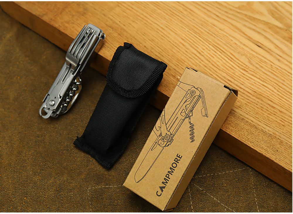 Tableware Multi-function Portable Knife Fork Spoon Bottle Opener Foldable Cutlery Camping Equipment