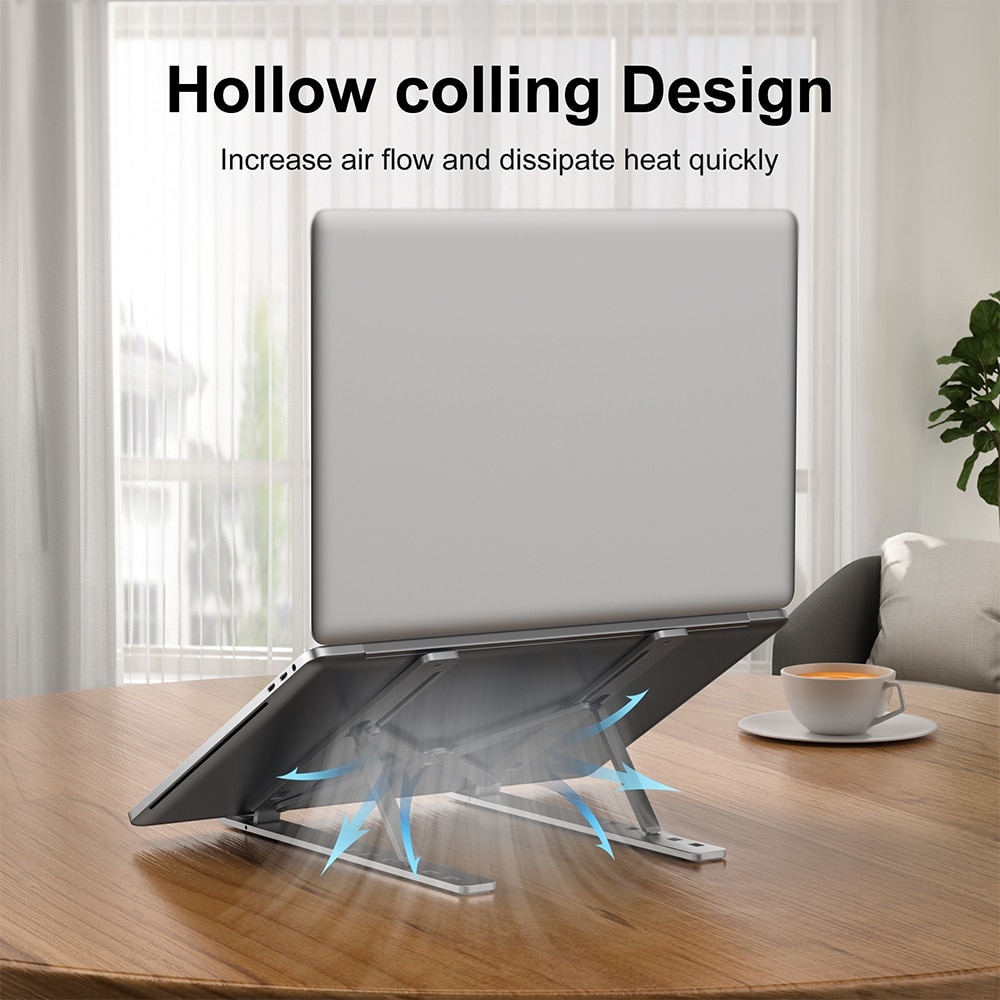Laptop Stand Notebook Foldable Support Bracket Macbook Air Pro Holder Accessories Base For Pc Portable Aluminum