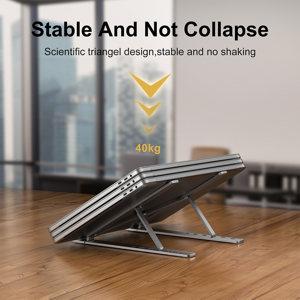 Laptop Stand Notebook Foldable Support Bracket Macbook Air Pro Holder Accessories Base For Pc Portable Aluminum