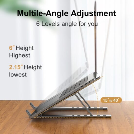 Laptop Stand Notebook Foldable Support Bracket Macbook Air Pro Holder Accessories Base For Pc Portable Aluminum - Image 2