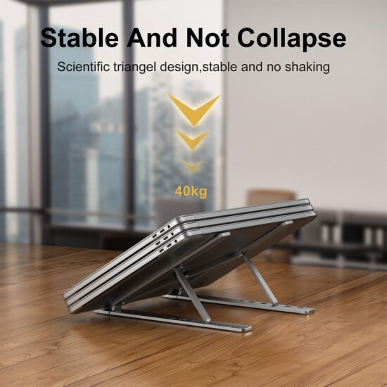 Laptop Stand Notebook Foldable Support Bracket Macbook Air Pro Holder Accessories Base For Pc Portable Aluminum - Image 3