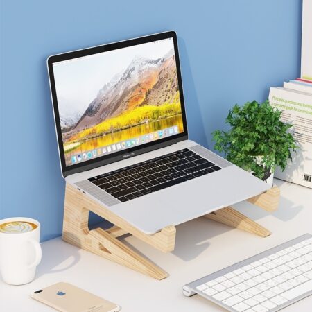 Laptop Stand Assembled Wood Lapdesk Riser For 11-17 inch Laptop Cooling Bracket For Macbook Dell Reinforced Support Base