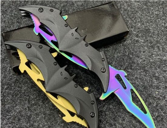 Folding blade knife Two Dual High hardness blade wood handle camping knife stainless steel knives - Image 3