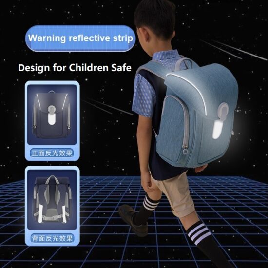 Backpack School Bags With Reflects Lights Kids Backpack Creative Decompression Lightweight Waterproof - Image 2