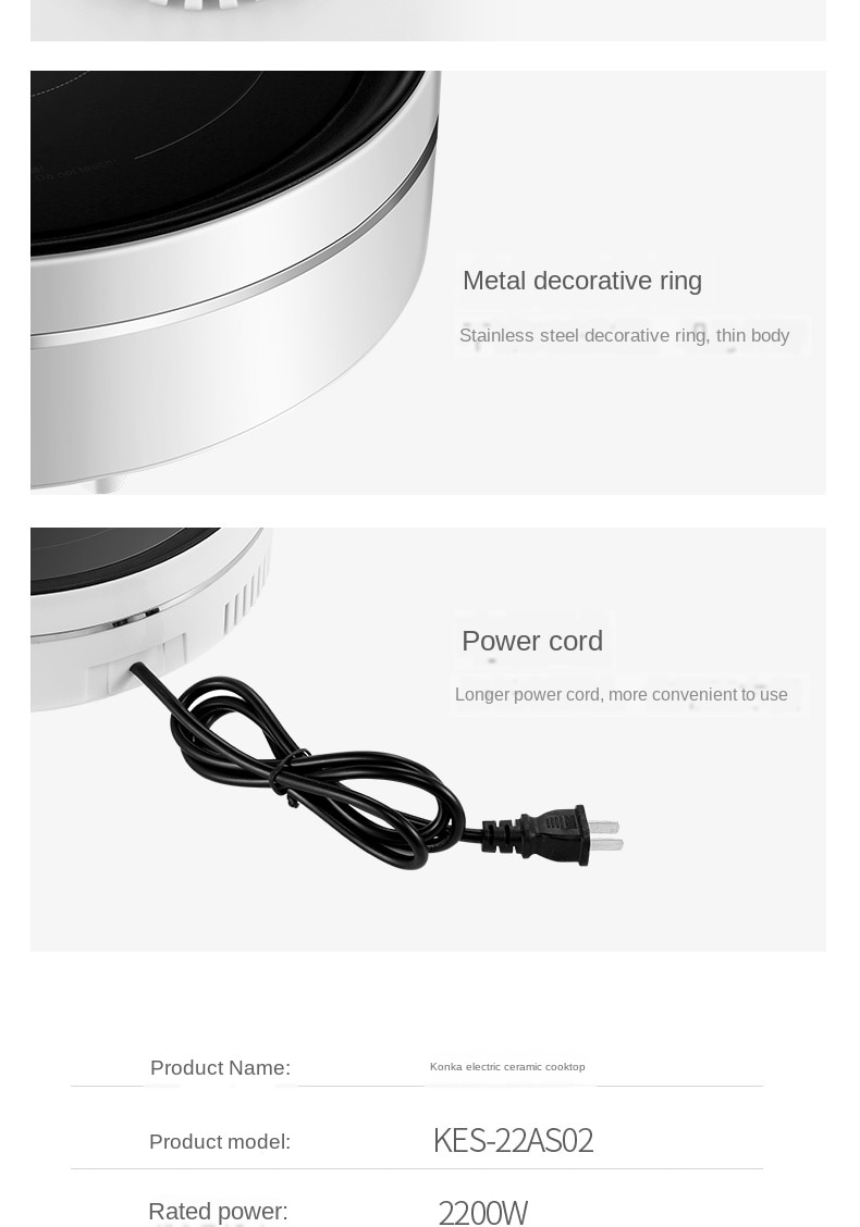 Electric Oven Kitchen Pot Ceramic Cooktop Tea Stove High-power Infrared Heat Induction Stove Pot Cooktop