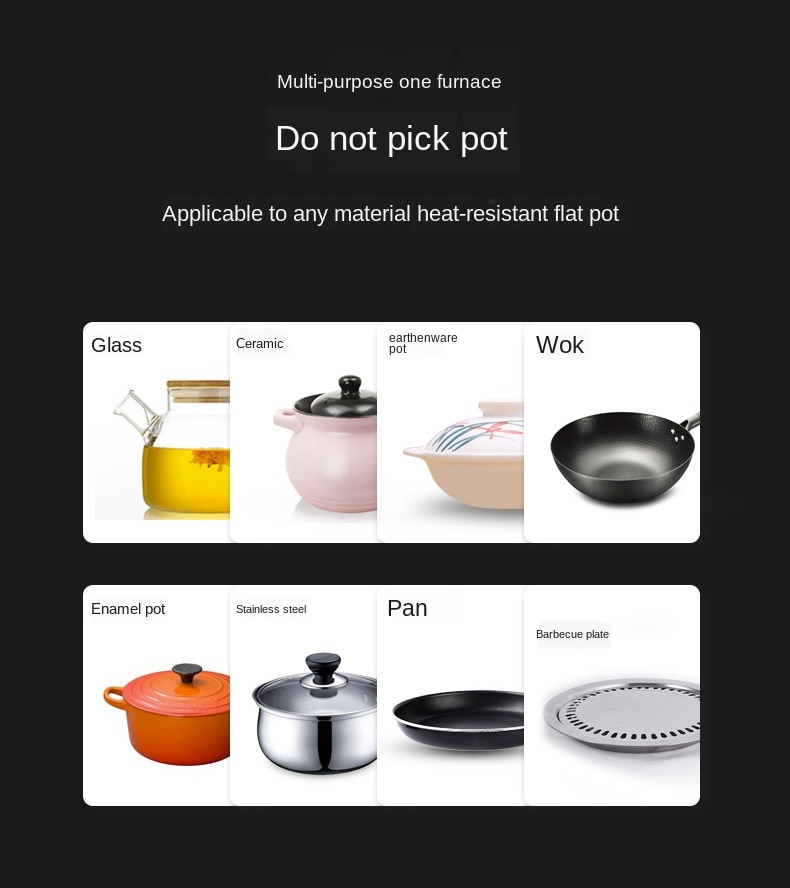 Electric Oven Kitchen Pot Ceramic Cooktop Tea Stove High-power Infrared Heat Induction Stove Pot Cooktop