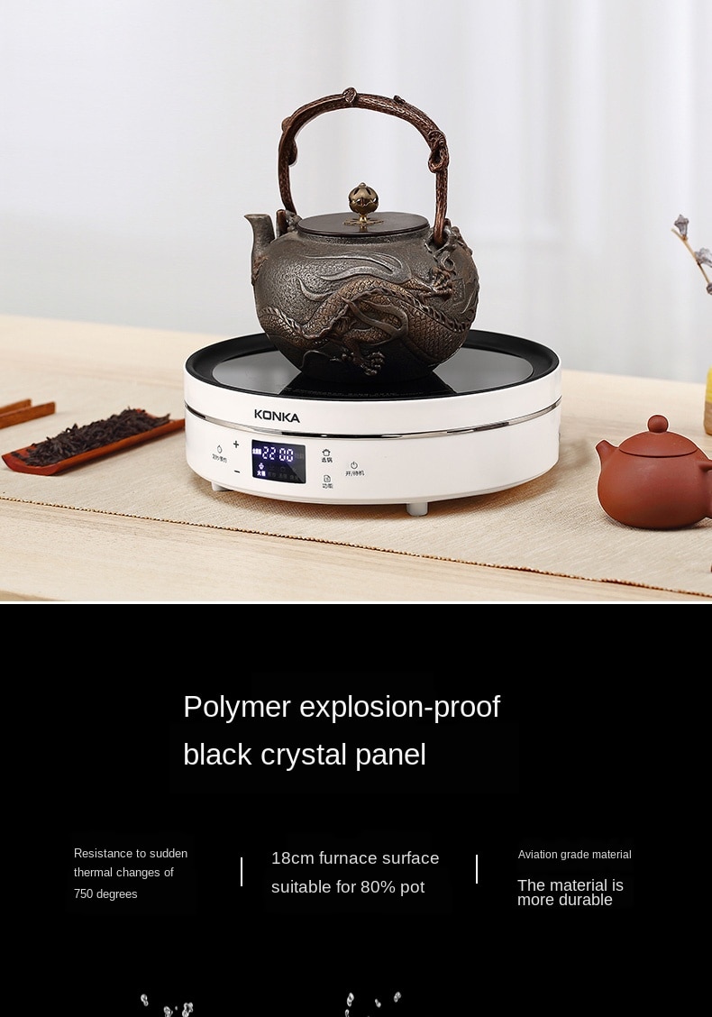 Electric Oven Kitchen Pot Ceramic Cooktop Tea Stove High-power Infrared Heat Induction Stove Pot Cooktop