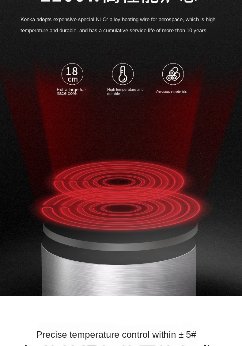 Electric Oven Kitchen Pot Ceramic Cooktop Tea Stove High-power Infrared Heat Induction Stove Pot Cooktop