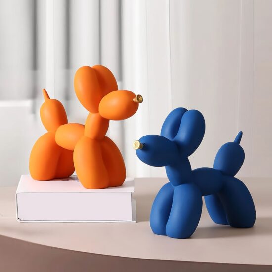 Dog Figurines Nordic Balloon Resin Doggy for Home Entrance Living Room Desktop Decoration Accessories Gifts - Image 3
