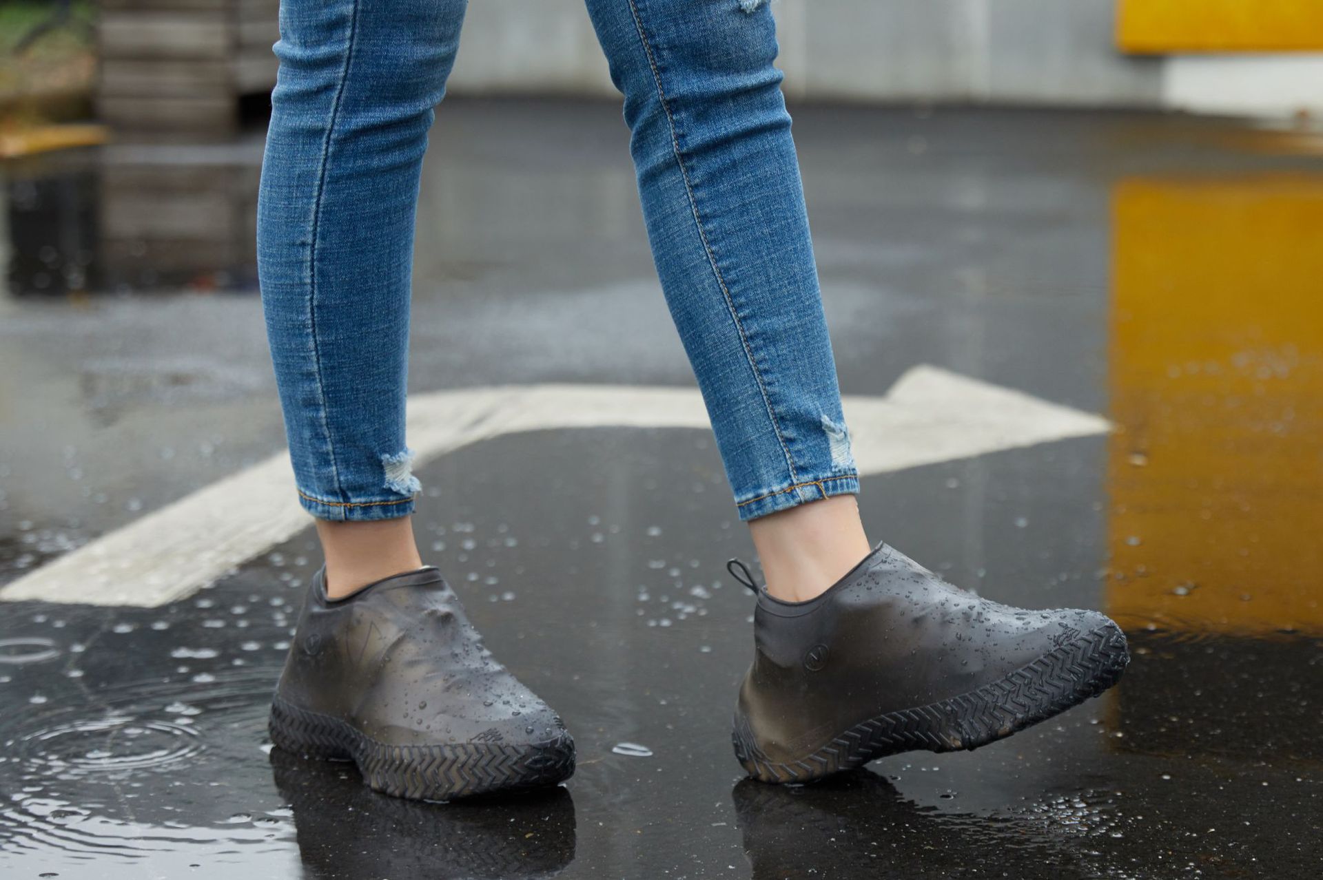 Silicone Cover Shoes Outdoor Overshoes Walking Shoes Accessories Reusable Shoe Cover