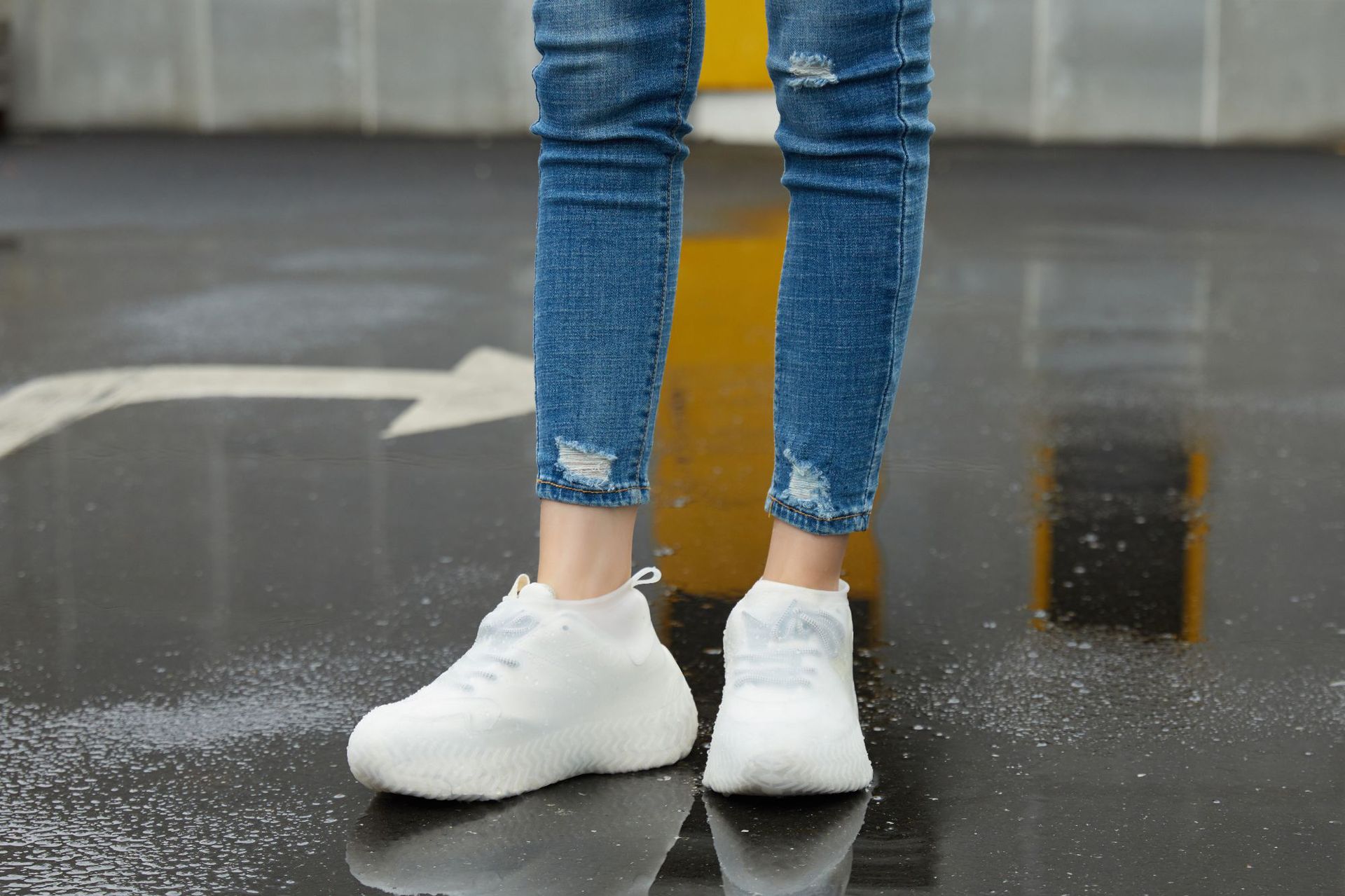Silicone Cover Shoes Outdoor Overshoes Walking Shoes Accessories Reusable Shoe Cover