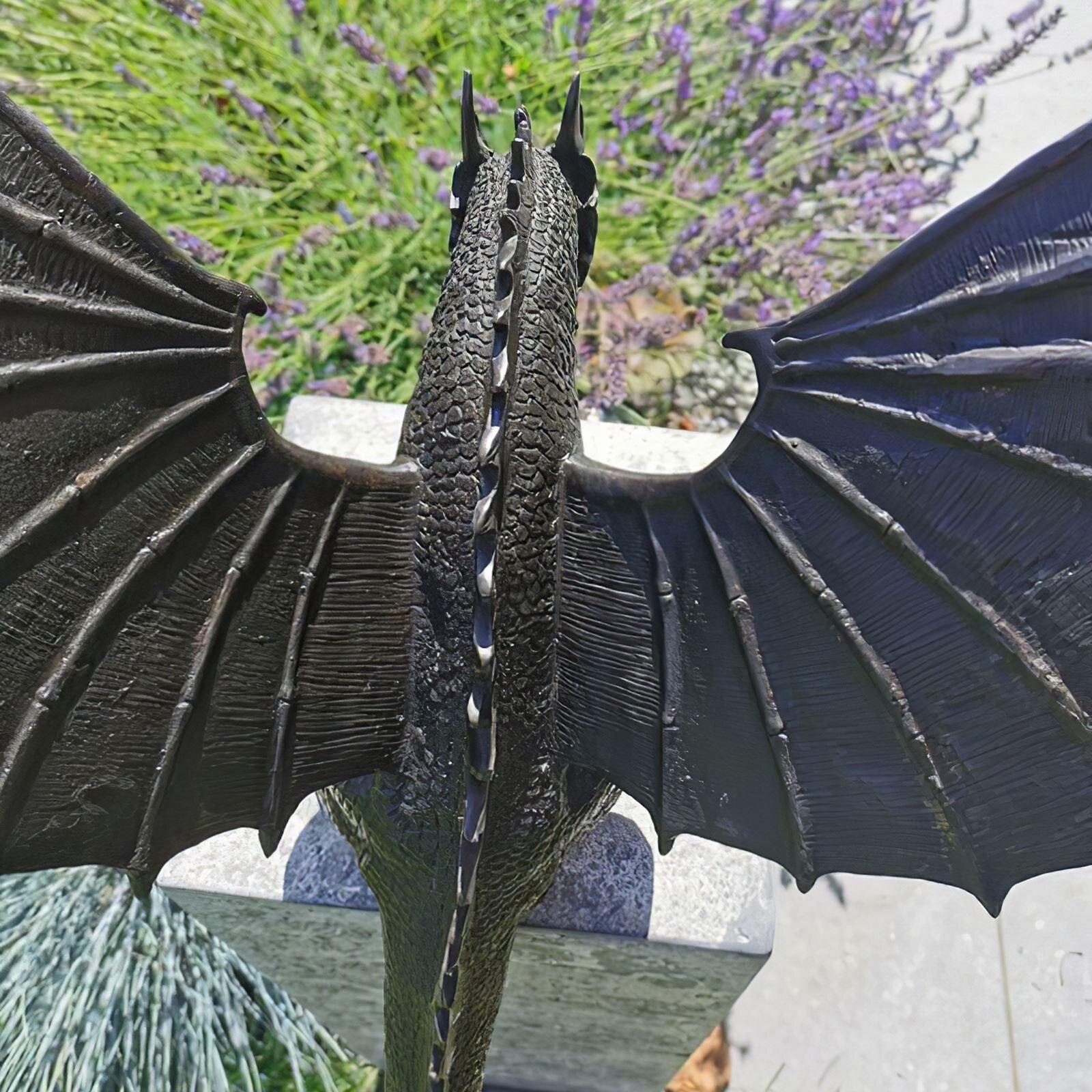 Statue Fountain Dragon Cast Resin Sculpture for Garden Home Decoration Water Feature Gothic Garden Solid Bronze Statue Fountain Dragon Cast Resin Sculpture for Garden Home Decoration Water Feature Gothic Garden Solid Bronze