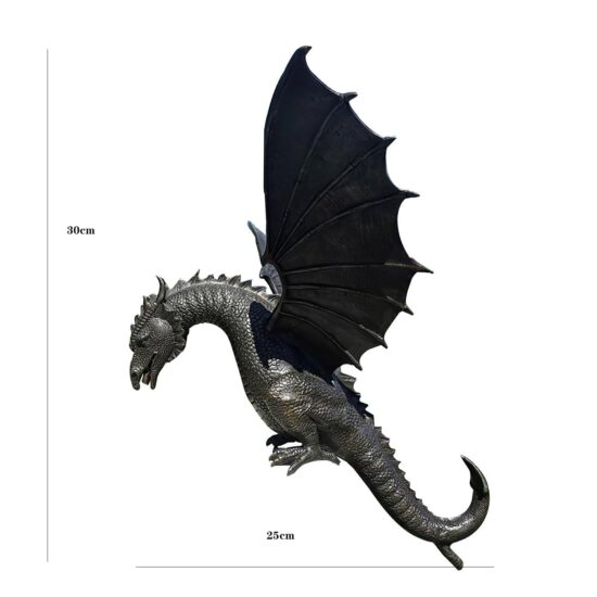 ⁦Statue Fountain Dragon Cast Resin Sculpture for Garden Home Decoration Water Feature Gothic Garden Solid Bronze⁩ - الصورة ⁦4⁩