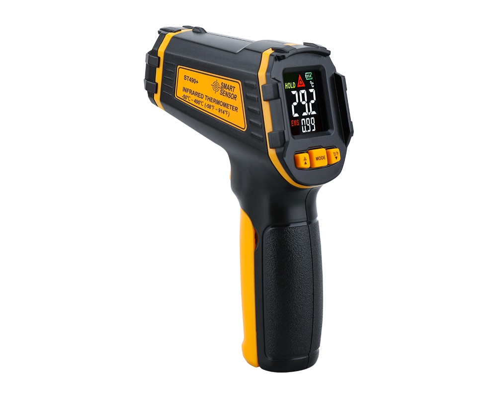 Temperature Laser Digital Meter Non-contact Pyrometer Imager Hygrometer IR LCD Light Alarm