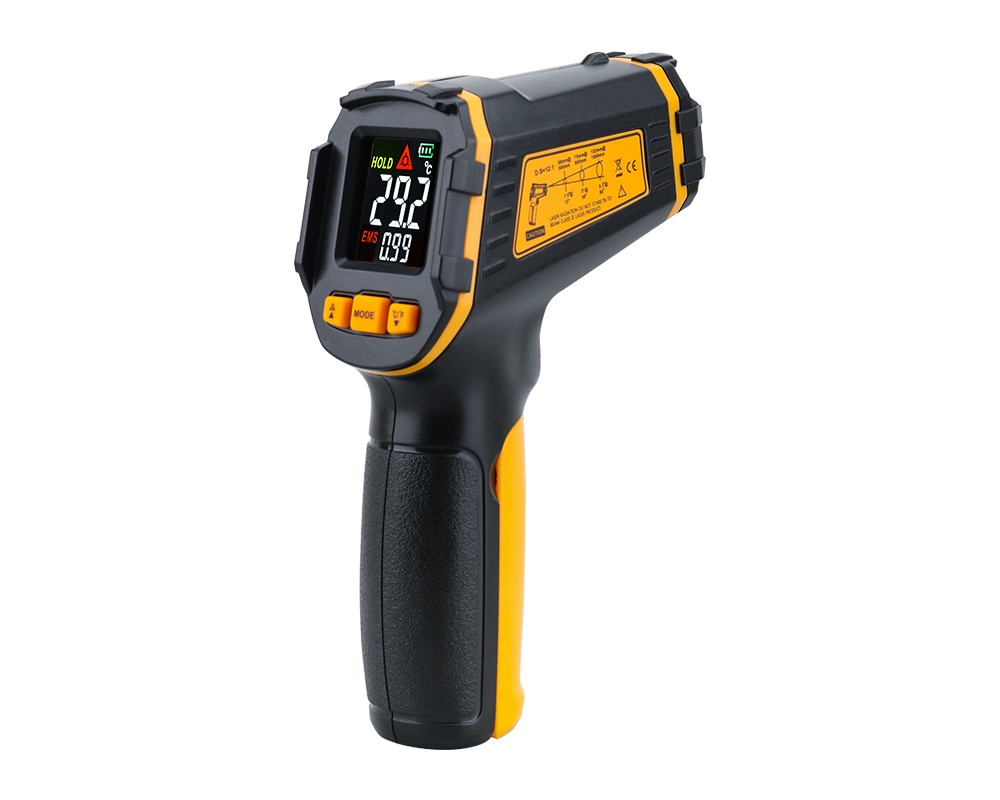 Temperature Laser Digital Meter Non-contact Pyrometer Imager Hygrometer IR LCD Light Alarm