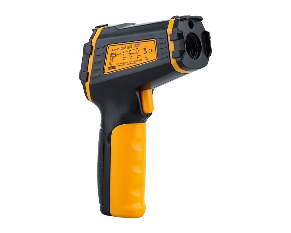 Temperature Laser Digital Meter Non-contact Pyrometer Imager Hygrometer IR LCD Light Alarm