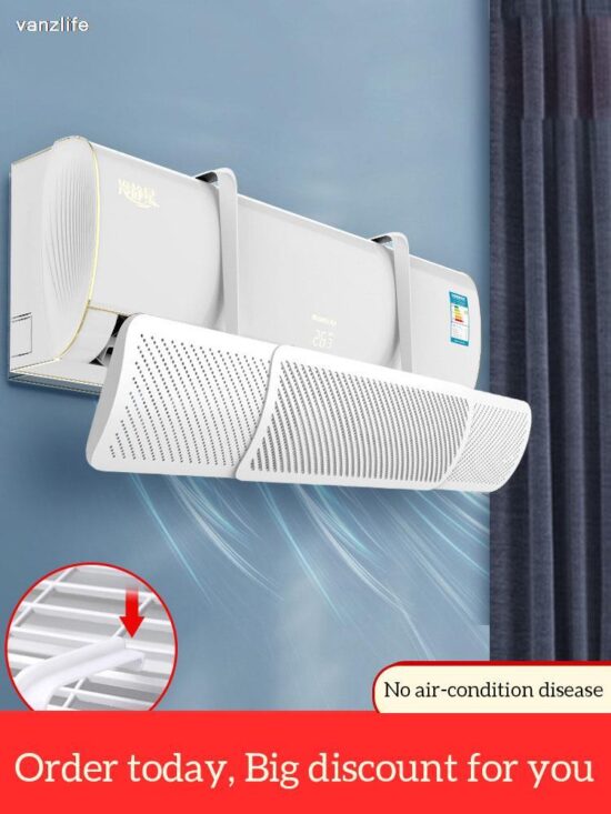 Air Conditioning Windshield Anti-Direct Blowing Windproof Wall-Mounted Air Outlet Baffle Confinement Cold Air Guide