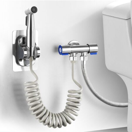 Handheld Sprayer Set Spray Gun Shower Handheld Toilet Bidet Faucet Sprayer Shower Stainless Steel Nozzle Self Cleaning