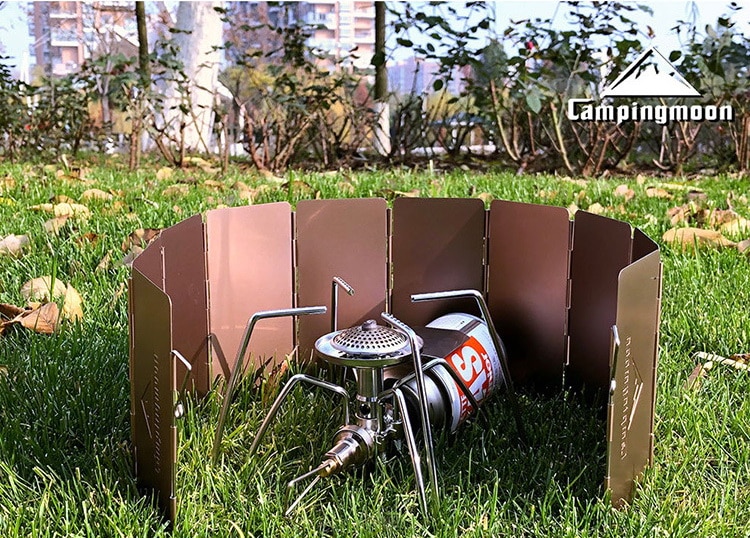 Wind Shield Plates For Gas Stove Camping Picnic Cooking Burner Windproof Screen Aluminum Alloy