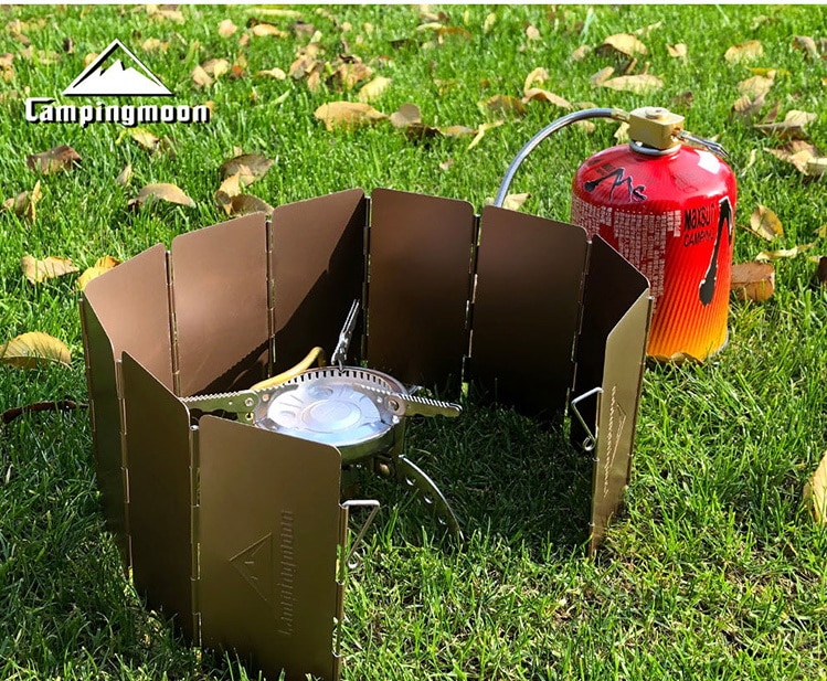 Wind Shield Plates For Gas Stove Camping Picnic Cooking Burner Windproof Screen Aluminum Alloy