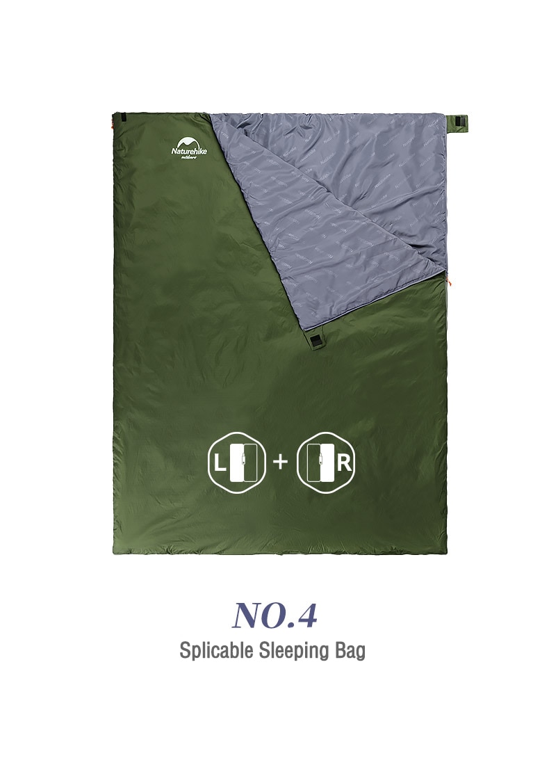 Sleeping Bag Ultralight Cotton Sleeping Bag Spring Summer lw180 Hiking Camping