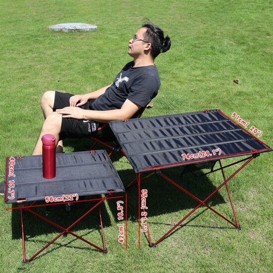Foldable Table Portable Ultralight Aluminum For Beach Camping Desk Hiking Climbing Fishing Picnic - Image 3
