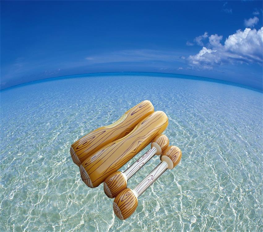 Double Beat Swim Log Stick Set Ring Pool water sports Summer Outdoor Beach Pool Inflatable Swimming Rings