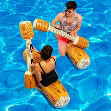 Double Beat Swim Log Stick Set Ring Pool water sports Summer Outdoor Beach Pool Inflatable Swimming Rings