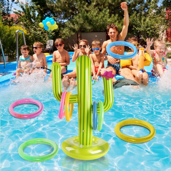 Inflatable Cactus Ring Toss Game Set Floating Pool Toys Beach Party Supplies Outdoor Swimming Pool accessories Party Bar Travel - Image 2