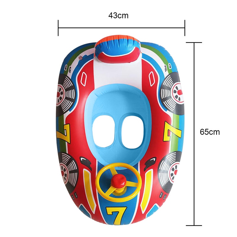 Inflatable Swimming Rings Seat Baby Floating Sun Shade Toddler Swim Circle Fun Pool Bathtub Beach Party Summer Water Toys