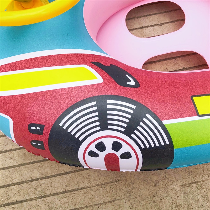 Inflatable Swimming Rings Seat Baby Floating Sun Shade Toddler Swim Circle Fun Pool Bathtub Beach Party Summer Water Toys