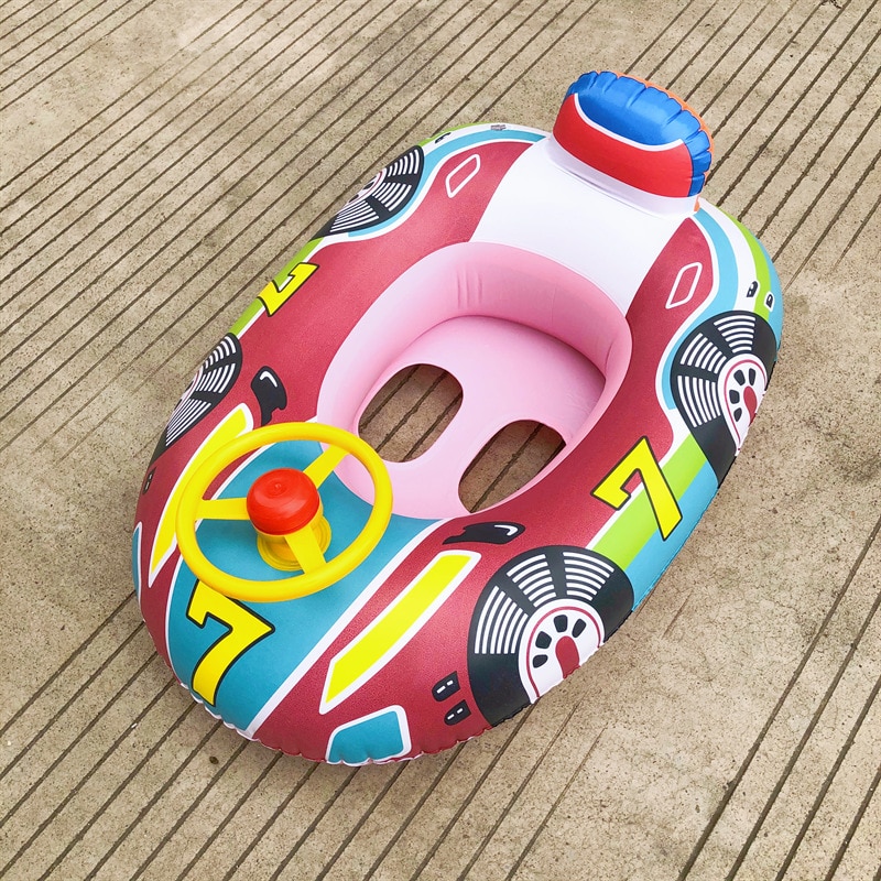 Inflatable Swimming Rings Seat Baby Floating Sun Shade Toddler Swim Circle Fun Pool Bathtub Beach Party Summer Water Toys