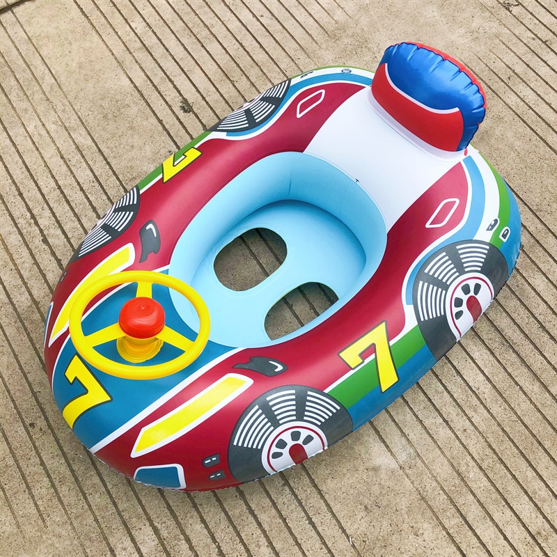 Inflatable Swimming Rings Seat Baby Floating Sun Shade Toddler Swim Circle Fun Pool Bathtub Beach Party Summer Water Toys
